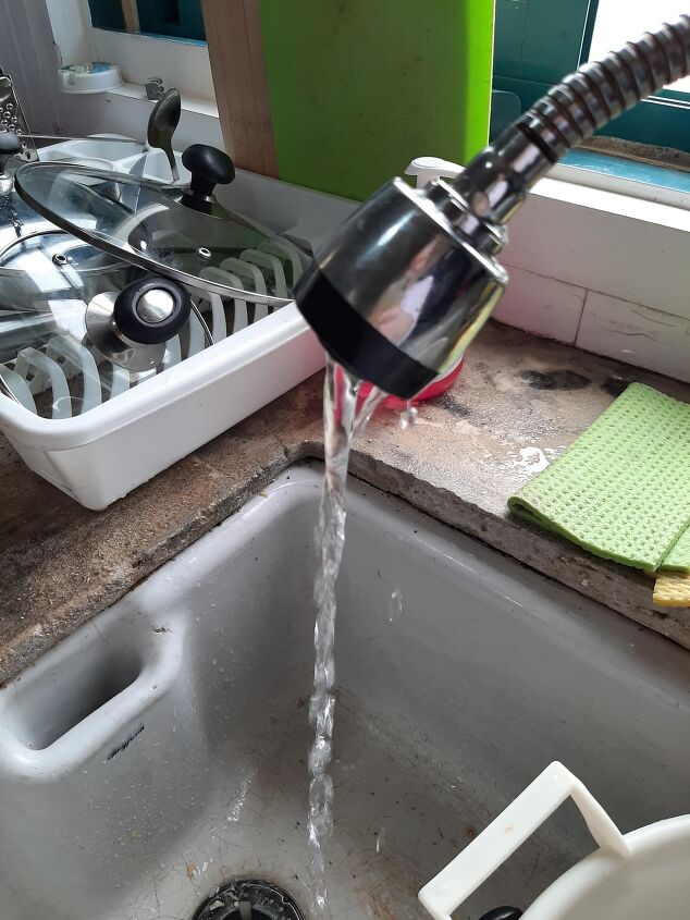 why is there low water pressure from the kitchen faucet