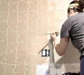 diy azulejos paredes con textura tambin conocido como cmo ocultar drywall, Pintar azulejos y darse cuenta de la mejor manera