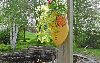 Upcycled Wooden Shoe Into Planter Wind Chime