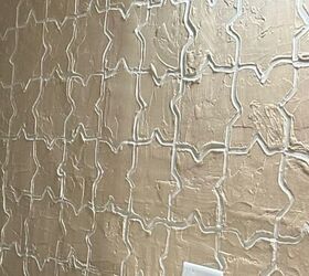 DIY "azulejos" paredes con textura (también conocido como, Cómo ocultar Drywall Hideous)