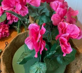 cmo crear cestas de flores colgantes de imitacin para exteriores