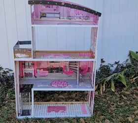 transformar una casa de barbie en un catio para gatos, Tomar una Casa de Mu ecas Barbie usada