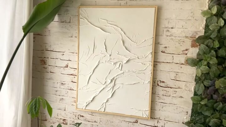 Framed DIY textured wall art