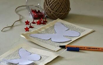 DIY Mariposas de papel de libros...