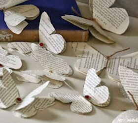 diy mariposas de papel de libros