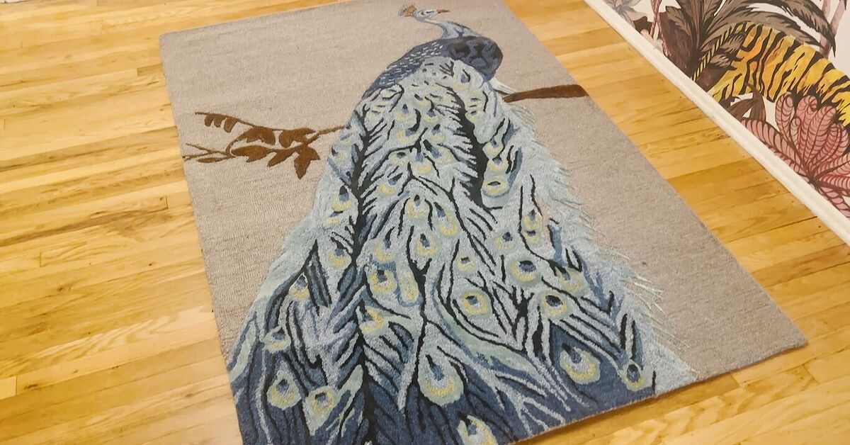 DIY Painted Rug: How to Make a Boring Gray Rug Colorful | Hometalk