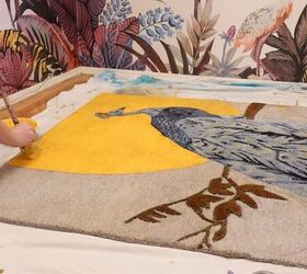 diy painted rug, How to paint a rug