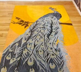 DIY Painted Rug: How to Make a Boring Gray Rug Colorful