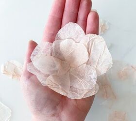 flores de papel de arroz de imitacin