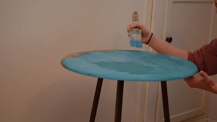 side table makeover, How to paint a side table