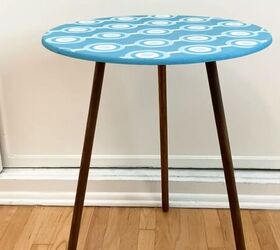 How to Do an Easy Side Table Makeover Using Colorful Paint