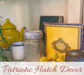 Vintage Patriótico Hutch Ideas de decoración