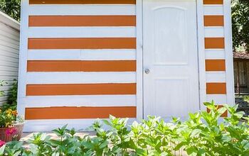 I Painted Stripes on My Garden Shed