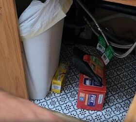 How to organize garbage bags under the sink