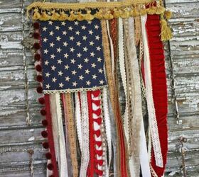 una manualidad patritica cmo hacer una bandera de lazo, bandera americana de cinta vintage