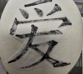 smbolo kanji japons amor roca pintada