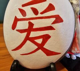 Japanese Kanji Symbol LOVE Painted Rock