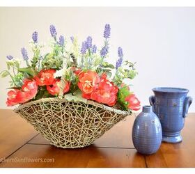 cmo crear un arreglo floral fcil en una cesta