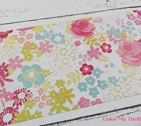 fcil diy pared perchero makeover, cortar papel de scrapbook