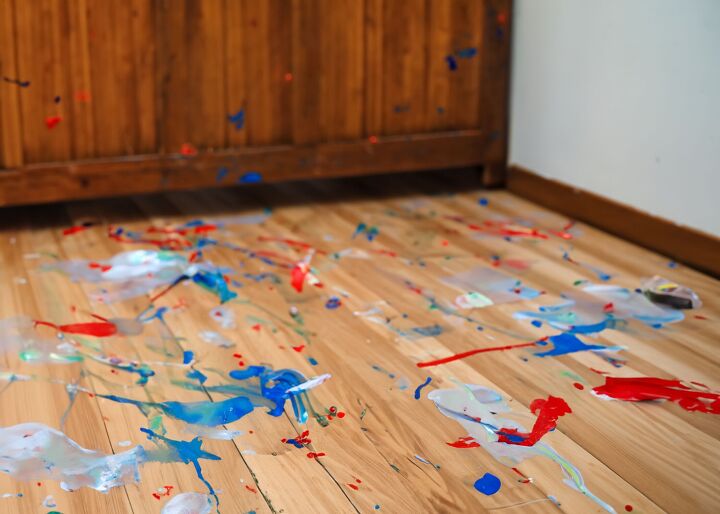 how to get paint off hardwood floors