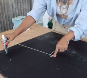 diy plexiglass table, Drawing a circle for the tabletop