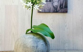 Upcycled Cardboard Vase With Charcoal Ash Texture