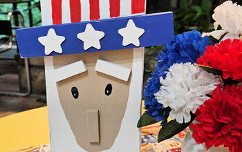 Easy Wood Craft for a Patriotic Table Centerpiece