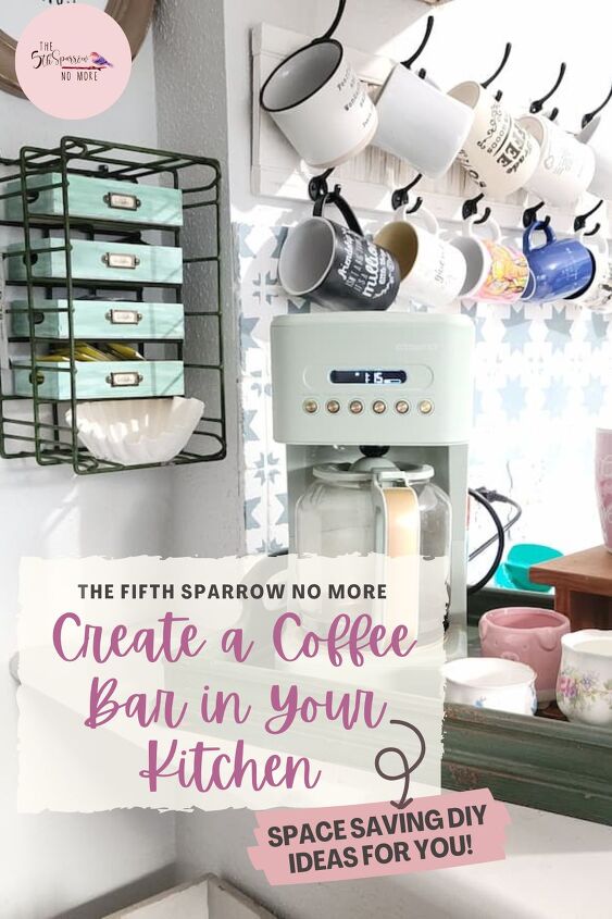 coffee bar in the kitchen