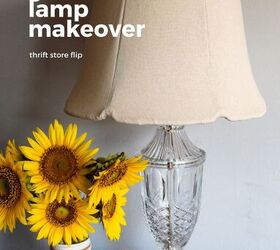 easy glass lamp makeover thrift flip
