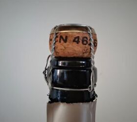 top of a wine bottle with a cork
