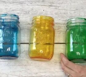 DIY tinted Mason jars