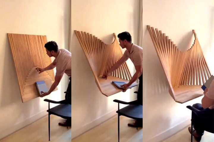 diy flow wall desk dupe, Flow Wall Desk by Robert Van Embricqs
