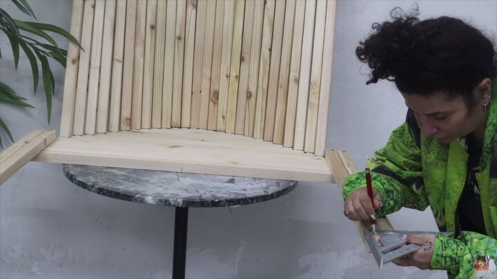 diy flow wall desk dupe, Measuring the end pieces