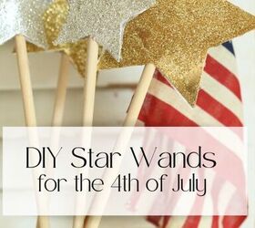 diy varitas de estrellas para el 4 de julio, Varitas de estrellas DIY