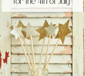 diy varitas de estrellas para el 4 de julio, DIY Varitas de Estrellas