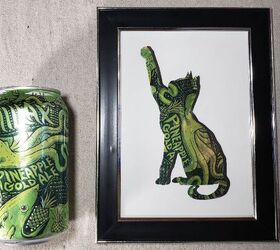 diy pop wall art transformando latas de refresco y cerveza en decoracin para el