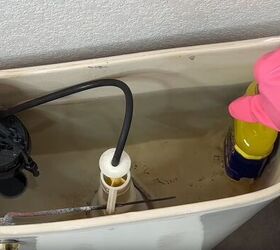 toilet cleaning hacks, Poke holes in a container to release antibacterial cleaner