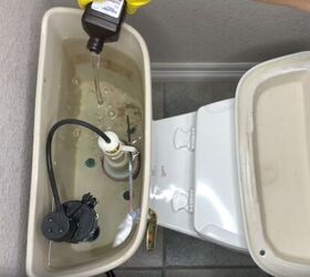 toilet cleaning hacks, Pour hydrogen peroxide into the toilet tank
