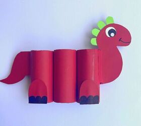fcil y colorido dinosaurio craft utilizar como decoracin portalpices o ms, Dinosaurio de papel para ni os