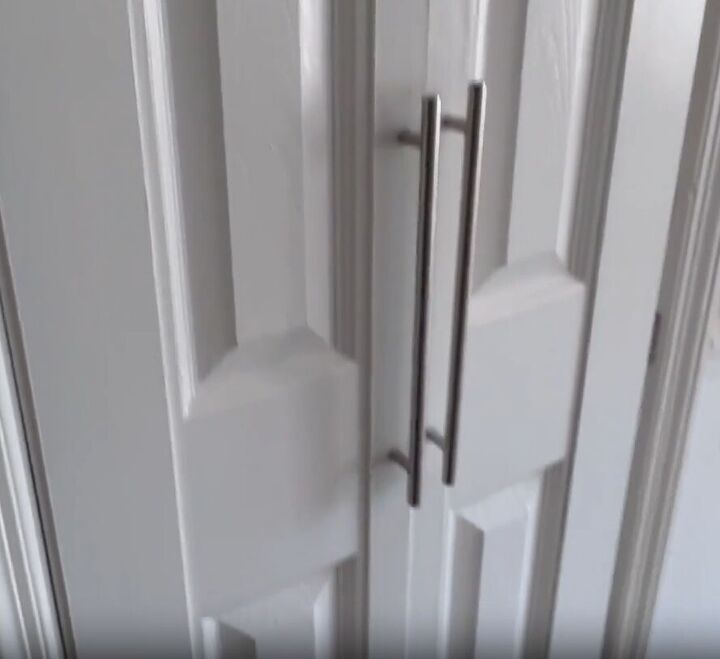 Attach long handles to the door
