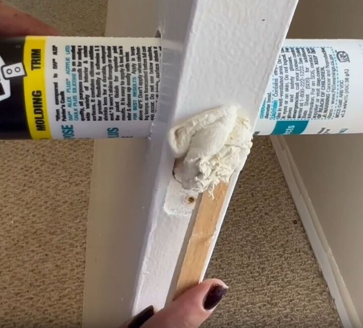 Using a clever trick to repair the doorknob hole