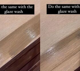 Applying a glaze wash