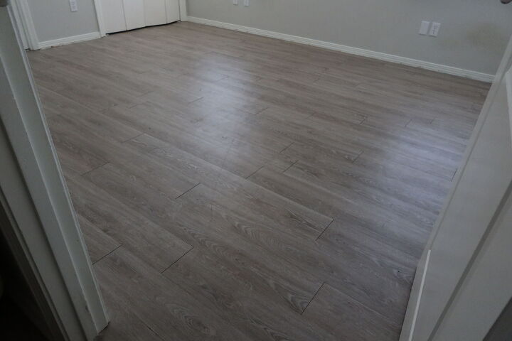 Floors before Malibu Wide Plank French oak flooring installation
