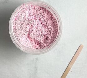 diy mini tablas de queso de yeso, escayola mezclada con pigmento rosa en polvo