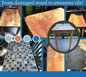 cmo me azulejos de la mesa de madera que utilizamos en nuestra cubierta