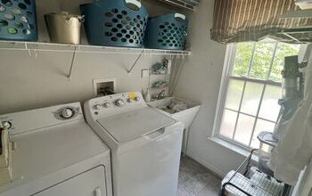 Laundry Room Organization With a Coatrack