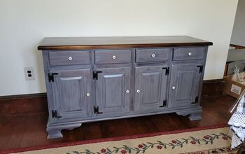 How I Painted a Hutch With Black Dog Salvage Paint Part 1