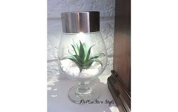 Two Ideas Using a Brandy Snifter and a Solar Light
