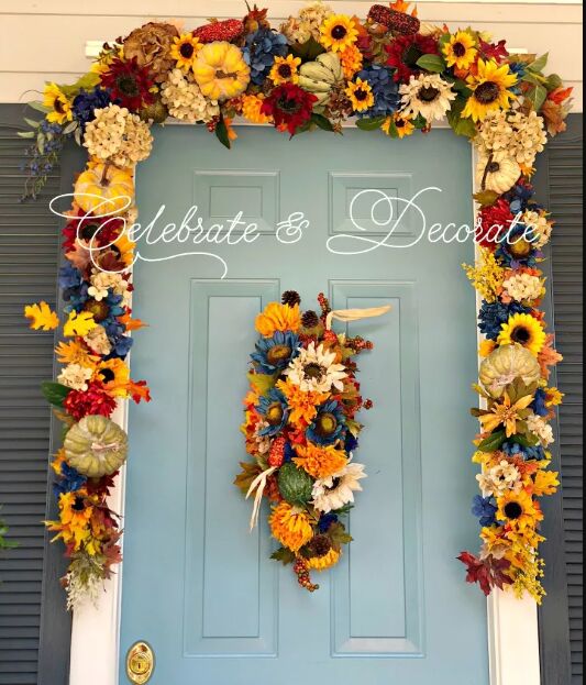 DIY fall door decor