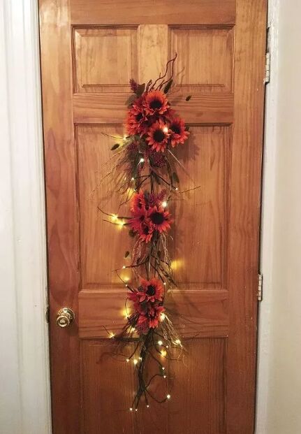 DIY sunflower door hanger 